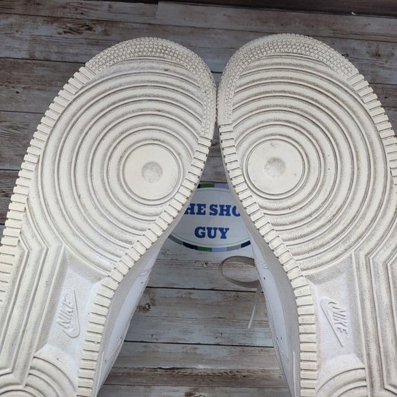 Nike Mens Sz 11.5 Air Force One AFL Low White Leather Sneaker Shoes 315122-111 - Picture 9 of 10